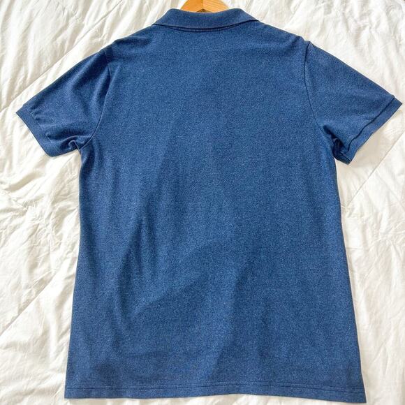 Old Navy Blue Built-In Flex Polo Shirt Men’s Large Short Sleeve Cotton Blend - Picture 4 of 4